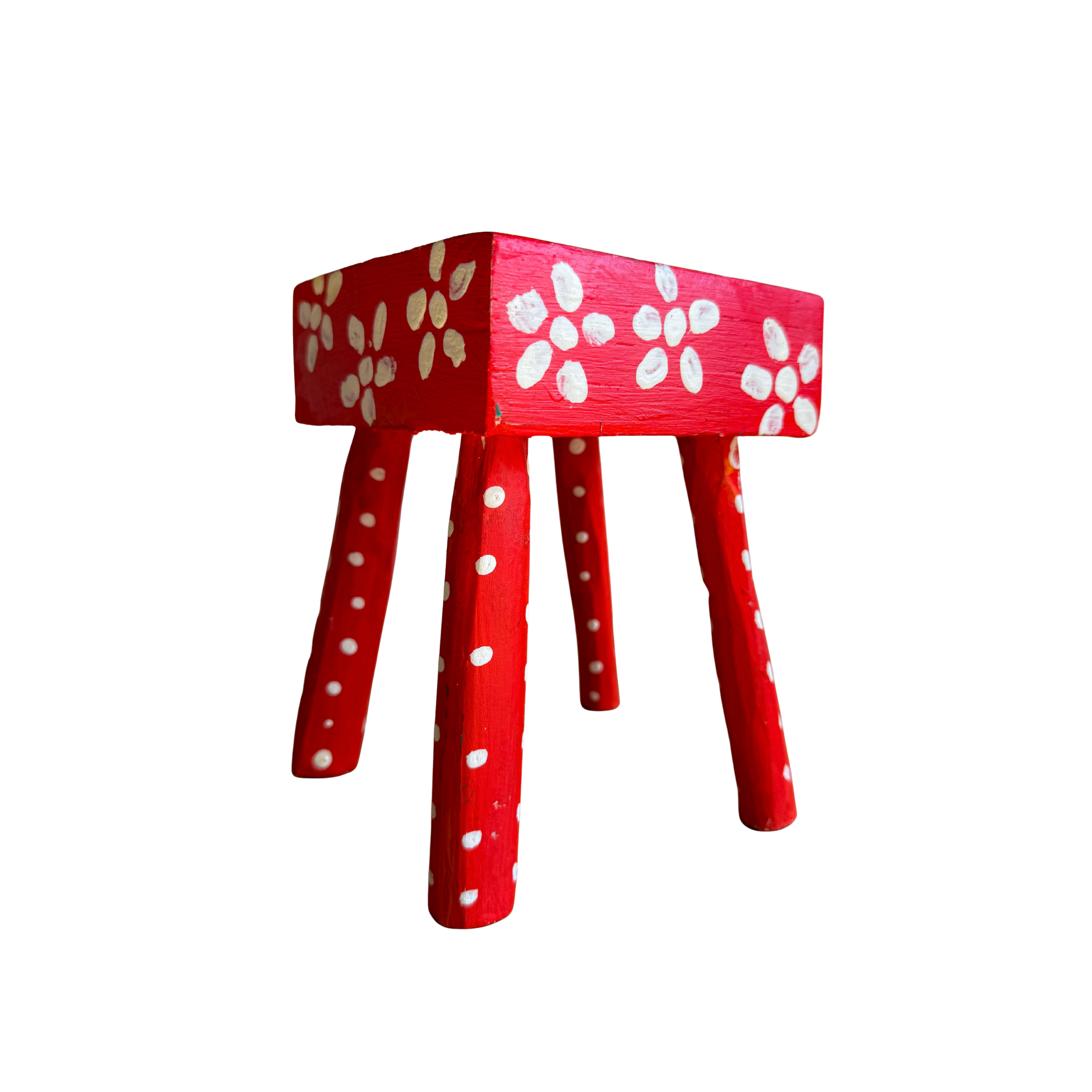 [PEQUENO BANCO QUADRADO VERMELHO] - CICINHO